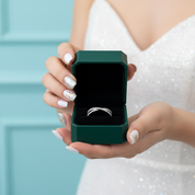 Classic X Criss Cross Diamond Option Wedding Band