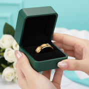 Classic Yellow Gold Tungsten Men's Wedding Band