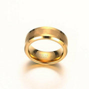Classic Yellow Gold Tungsten Men's Wedding Band-Evani Naomi Jewelry