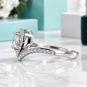 Classic 1.0 Ct Heart Shaped Diamond Option Engagement Ring