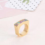 Colorful Bohemian Stone Ring-Evani Naomi Jewelry