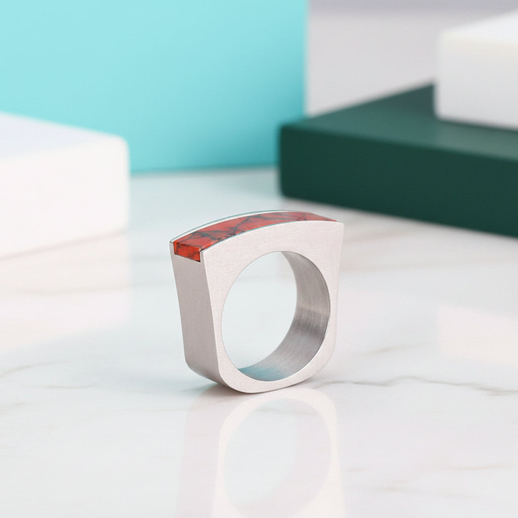 Colorful Bohemian Stone Ring-Evani Jewelry