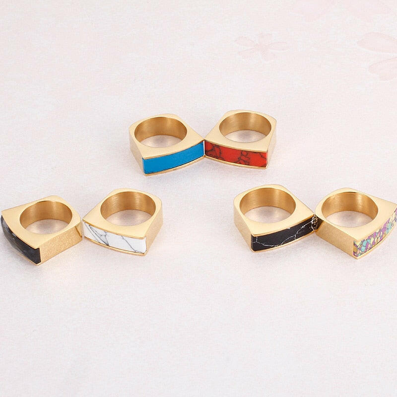 Colorful Bohemian Stone Ring-Evani Naomi Jewelry