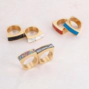 Colorful Bohemian Stone Ring-Evani Naomi Jewelry