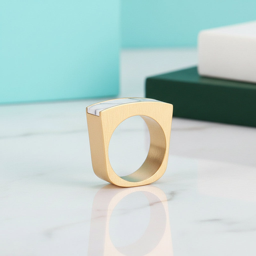 Colorful Bohemian Stone Ring-Evani Jewelry