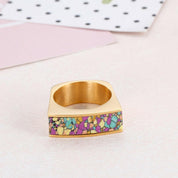 Colorful Bohemian Stone Ring-Evani Naomi Jewelry