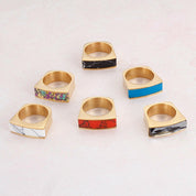 Colorful Bohemian Stone Ring-Evani Naomi Jewelry