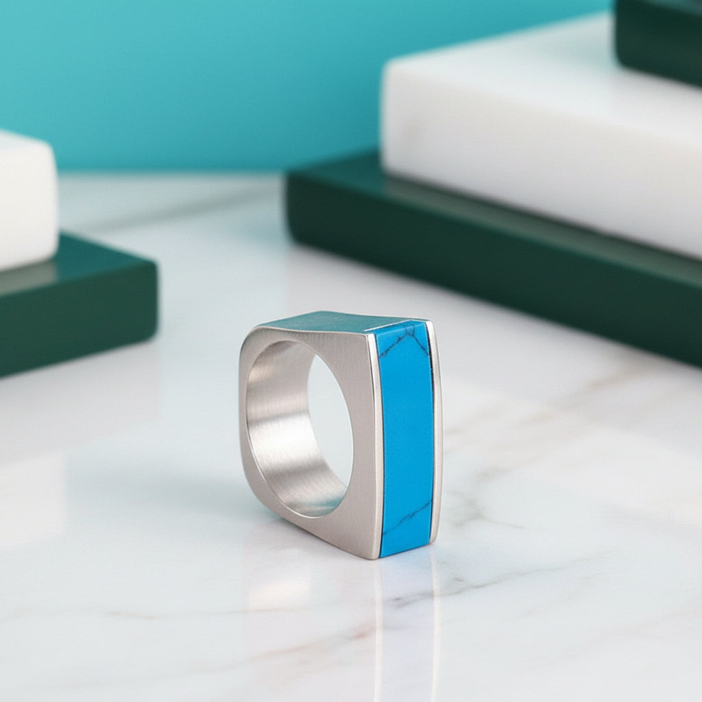 Colorful Bohemian Stone Ring-Evani Jewelry