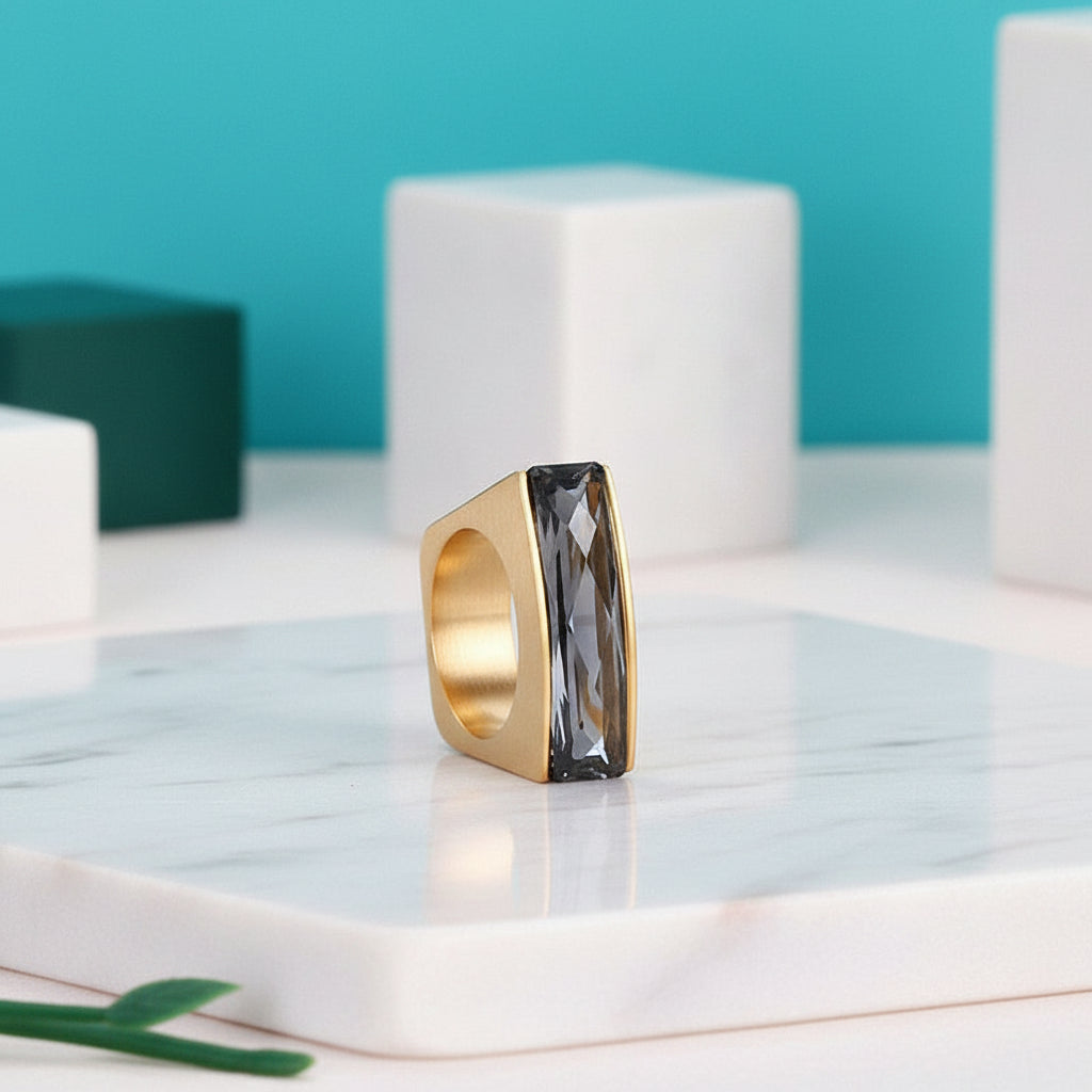 Colorful Bohemian Stone Ring-Evani Jewelry