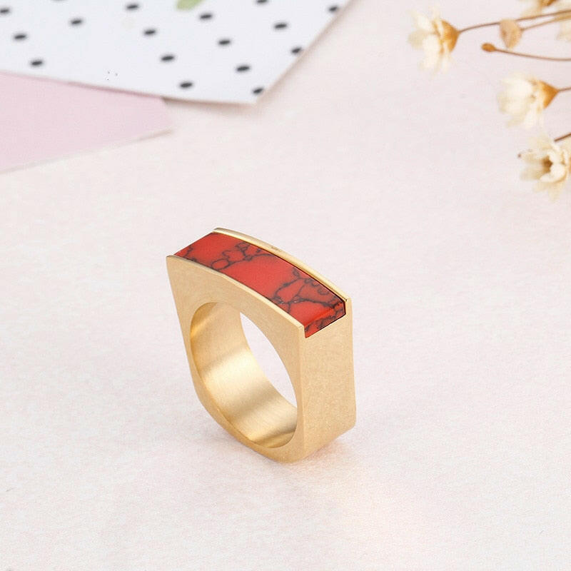 Colorful Bohemian Stone Ring-Evani Naomi Jewelry
