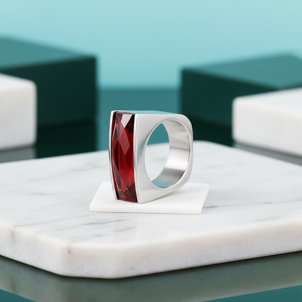Colorful Bohemian Stone Ring-Evani Jewelry