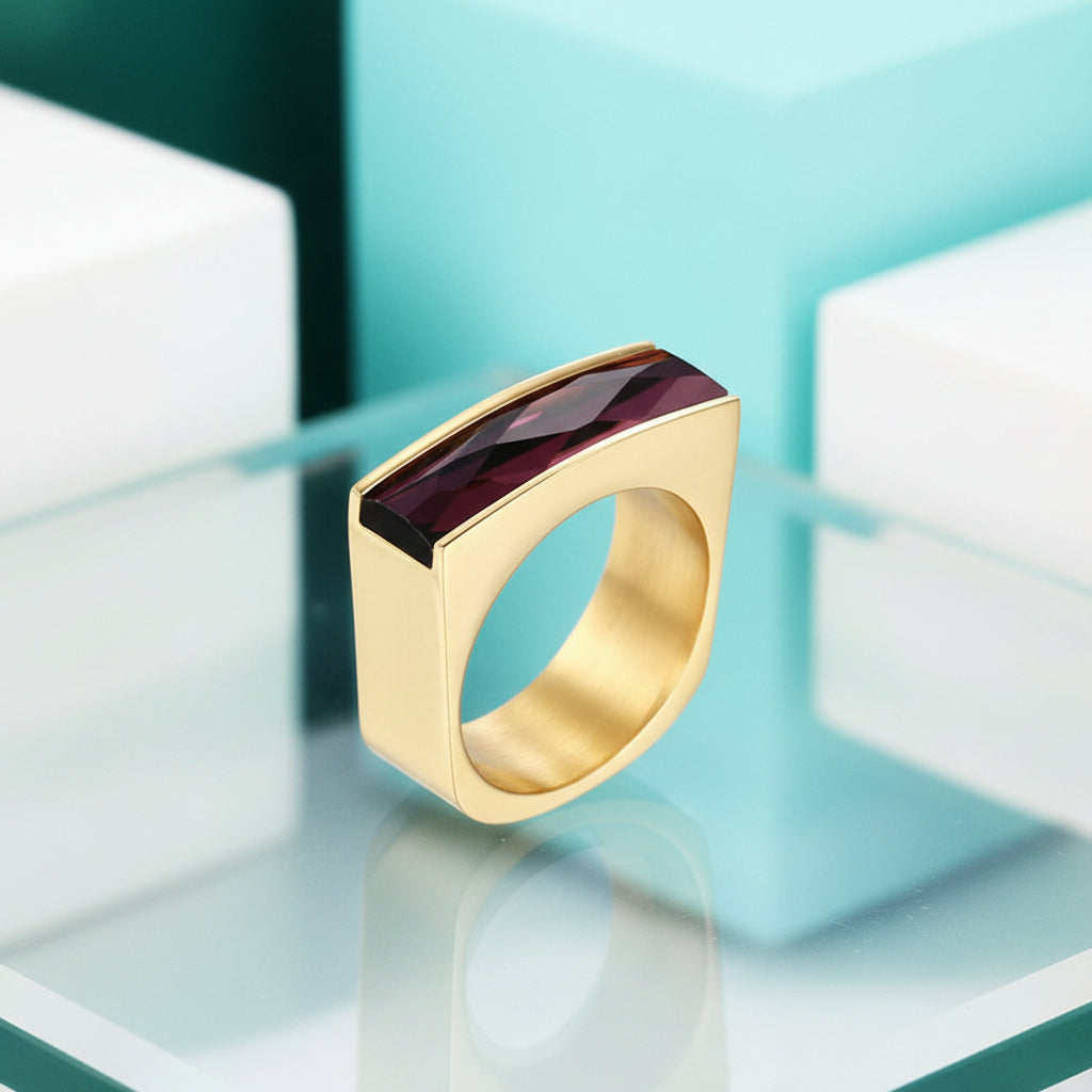 Colorful Bohemian Stone Ring-Evani Jewelry