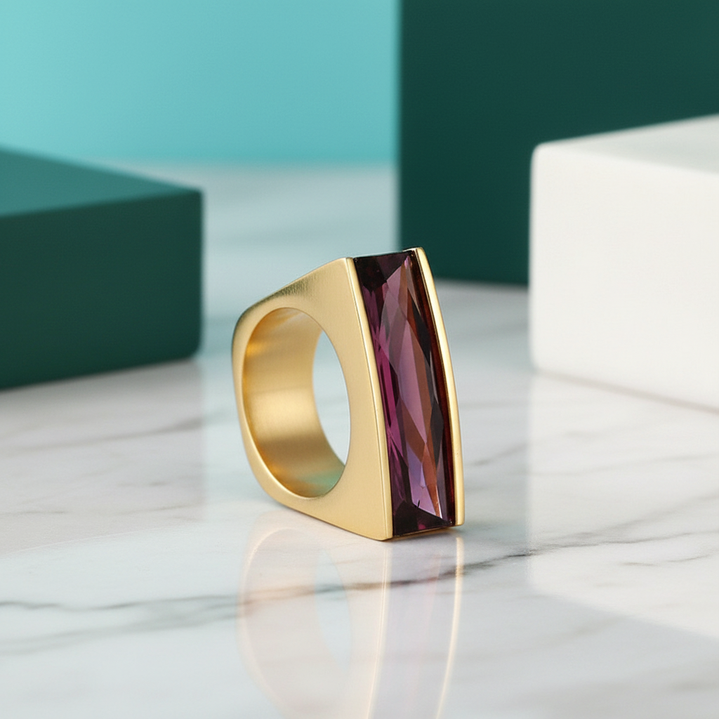 Colorful Bohemian Stone Ring