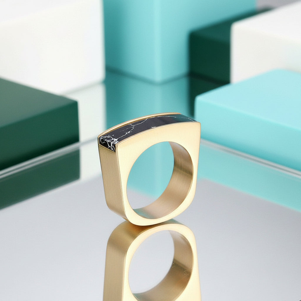 Colorful Bohemian Stone Ring-Evani Jewelry