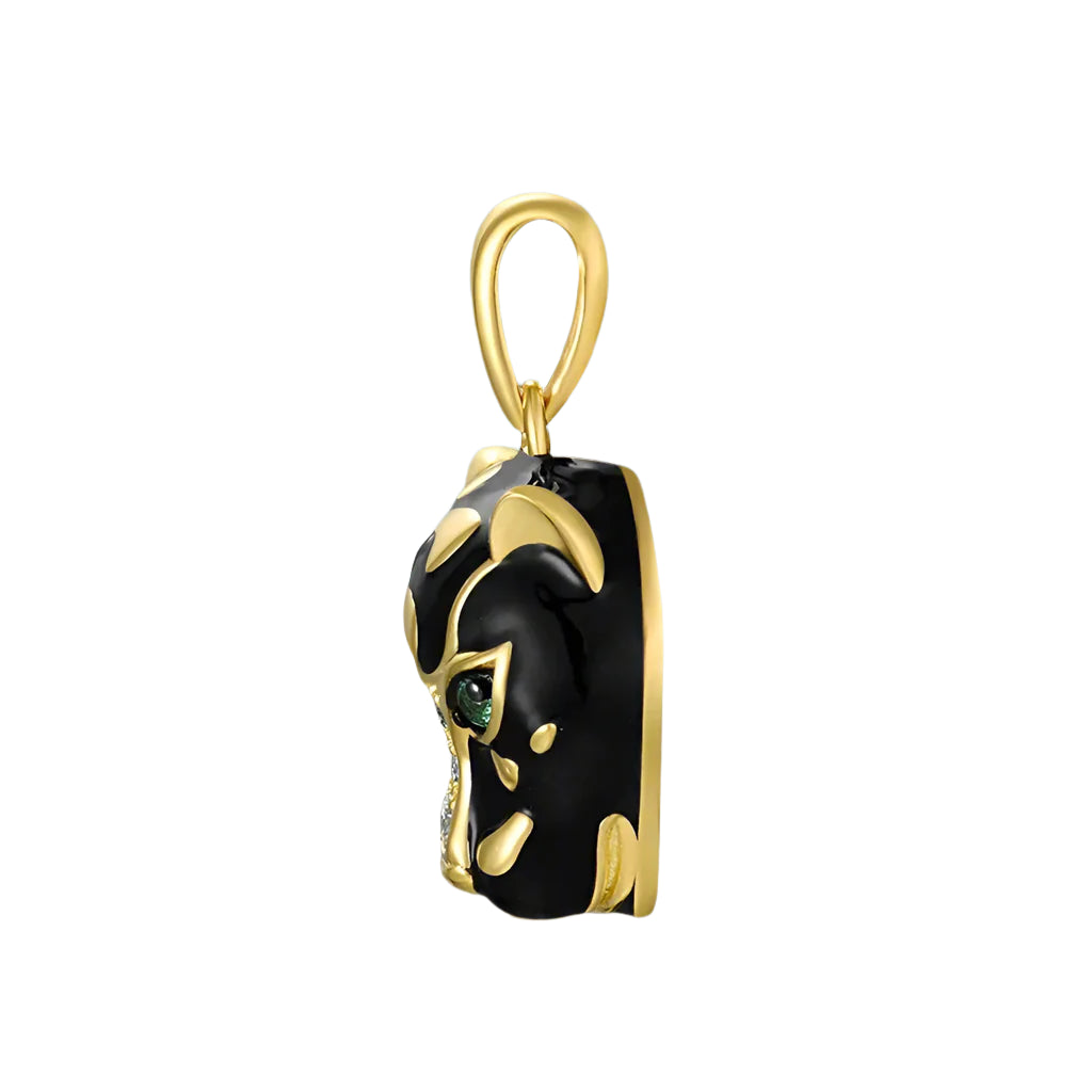 Cool Diamond Black Leopard Pendant-Evani Naomi Jewelry