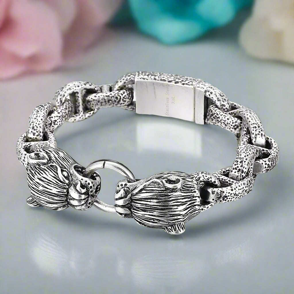 Cool Jaguar Men's Punk Bracelet-Evani Naomi Jewelry