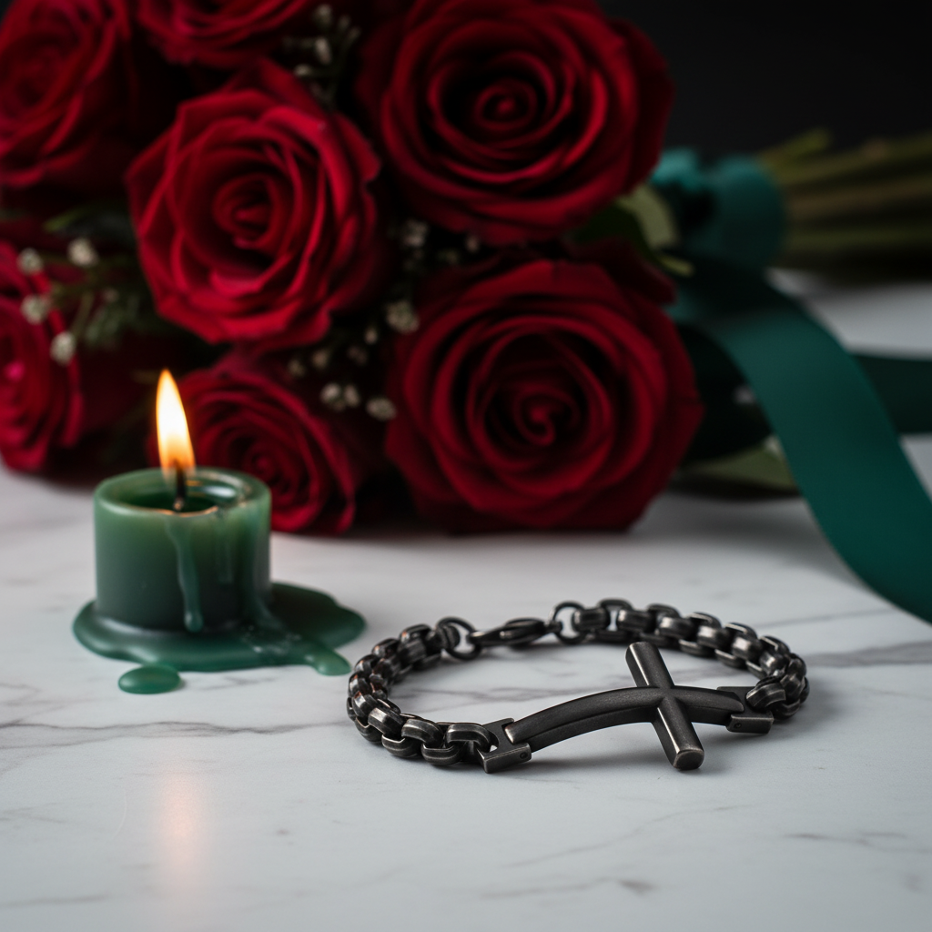 Cross and Chains Punk Bracelet-Evani Jewelry