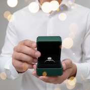 Crown Style 1.0 Ct Round Cut Diamond Option Engagement Ring