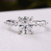 Cushion Cut 2.0 ct Diamond Bridal Ring Set-Evani Naomi Jewelry