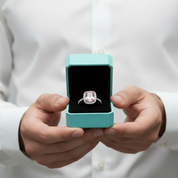 Cushion Cut 4.0ct Tourmaline with Halo Engagement Ring