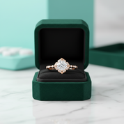 Cushion Cut Diamond OptionAntique Milgrain Engagement Ring - Evani Naomi Jewelry