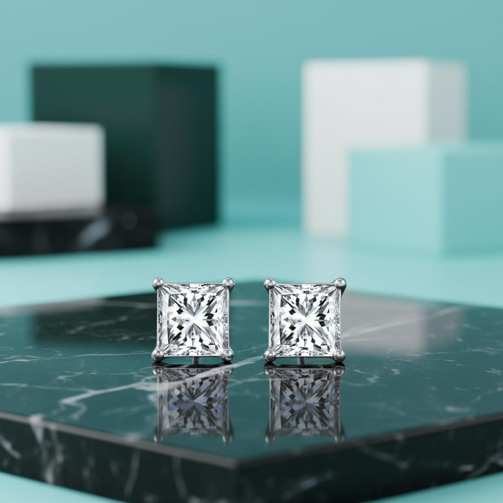 Cushion Cut Diamond Jewelry Set-Evani Jewelry