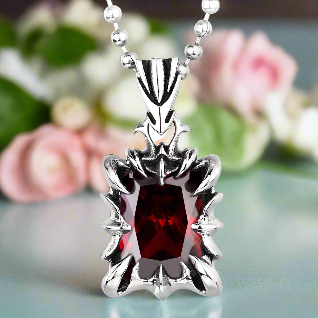 Cushion-cut Diamond Punk Necklace-Evani Naomi Jewelry
