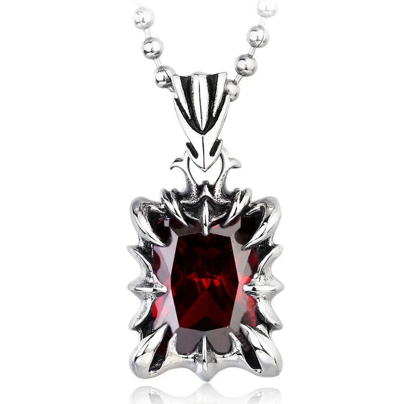 Cushion-cut Diamond Punk Necklace-Evani Naomi Jewelry