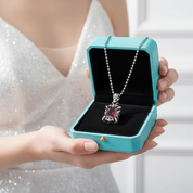 Cushion-cut Ruby Punk Necklace-Evani Jewelry