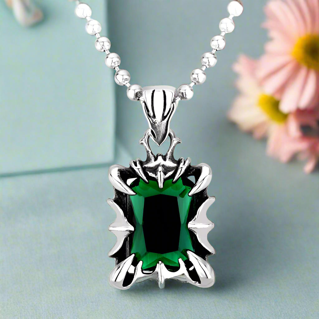 Cushion-cut Diamond Punk Necklace-Evani Naomi Jewelry