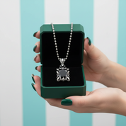 Cushion-cut Diamond OptionPunk Necklace