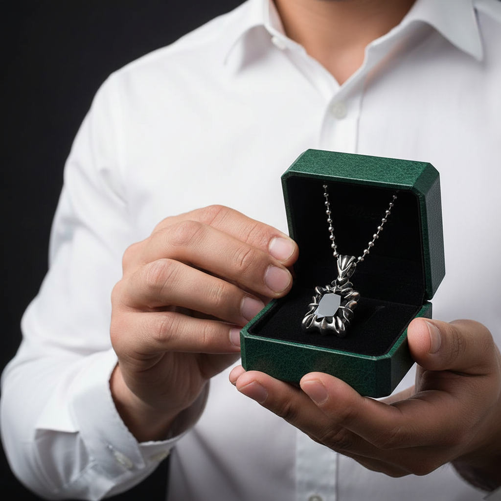 Cushion-cut Diamond OptionPunk Necklace