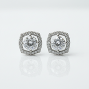 Cute 1.0 Cttw Round Cut Diamond Option Stud Earrings - Evani Naomi Jewelry