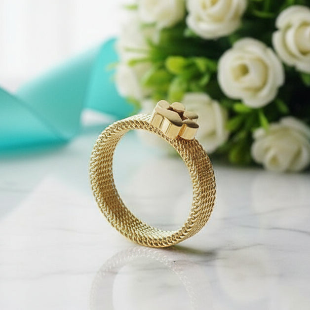 Cute Cat Paw Wedding Band-Evani Naomi Jewelry