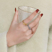 Cute Cat Paw Wedding Band-Evani Naomi Jewelry
