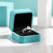 Cute Cat Paw Wedding Band