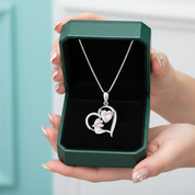Cute Heart with Unicorn Pendant Necklace
