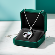 Cute Heart with Unicorn Pendant Necklace