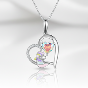 Cute Heart with Unicorn Pendant Necklace