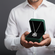 Dancing 0.5 ct Diamond OptionSix-pointed Star Necklace - Evani Naomi Jewelry