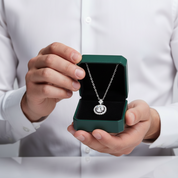 Dancing 1.0 ct Diamond OptionHalo Necklace