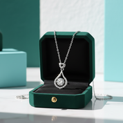 Dancing 1.0 ct Diamond Option Tear Drop Shaped Necklace - Evani Naomi Jewelry