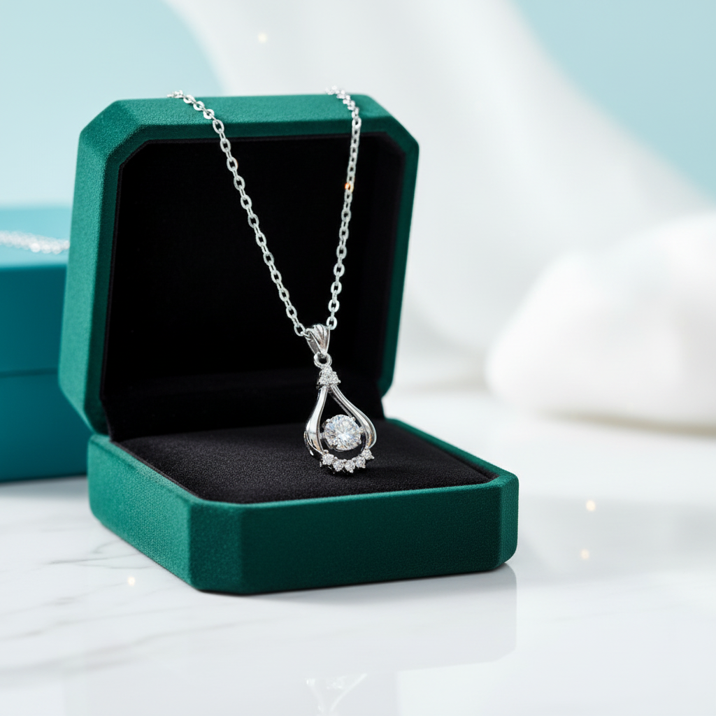 Dancing 5.0mm 0.5 ct Diamond Option Necklace