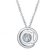 Dancing Diamond @ Symbol Pendant Necklace-Evani Naomi Jewelry