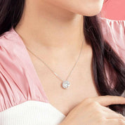 Dancing Diamond @ Symbol Pendant Necklace-Evani Naomi Jewelry