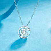 Dancing Diamond @ Symbol Pendant Necklace-Evani Naomi Jewelry