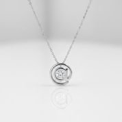 Dancing Diamond Option @ Symbol Pendant Necklace