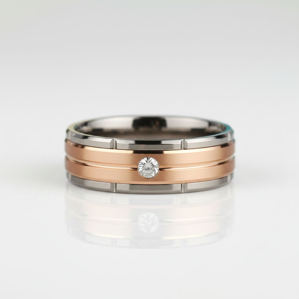 Diamond OptionAlternative Tungsten Men's Wedding Band - Evani Naomi Jewelry