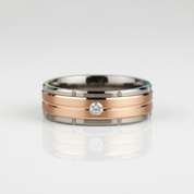 Diamond OptionAlternative Tungsten Men's Wedding Band - Evani Naomi Jewelry