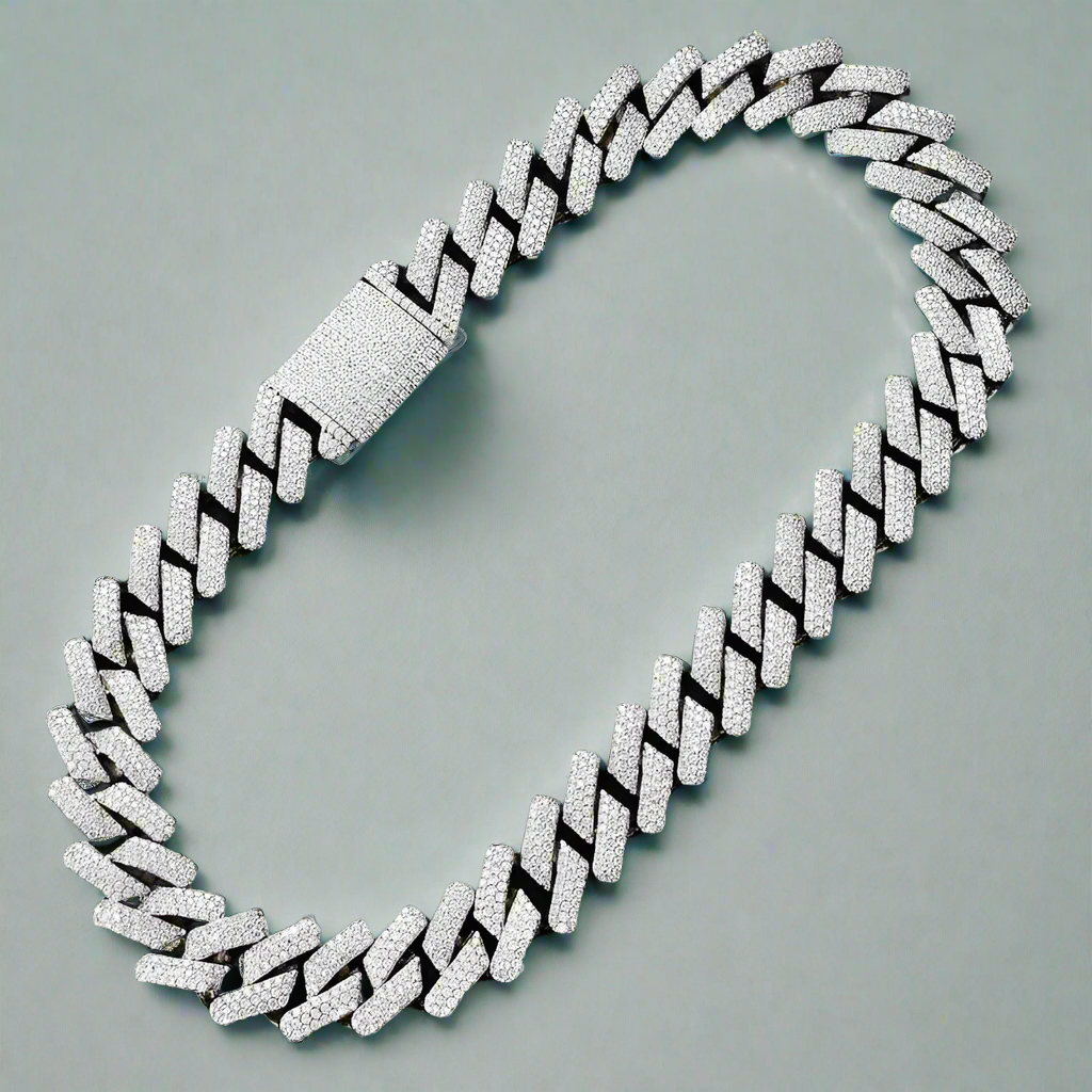 Diamond Cuban Chain Necklace-Evani Naomi Jewelry